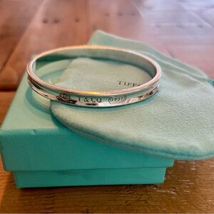 Tiffany & Co Sterling Silver 1837 cuff bracelet.